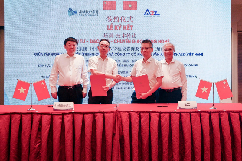 Lễ ký kết hợp tác giữa Công ty A2Z và Tập đoàn Hoa Thiết