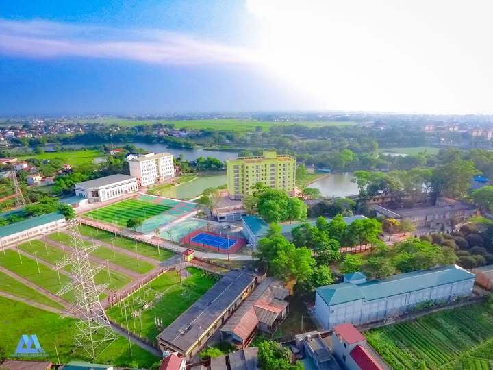 Quang cảnh tại cơ sở 2 của EPU tại xã Sóc Sơn, thành phố Hà Nội.