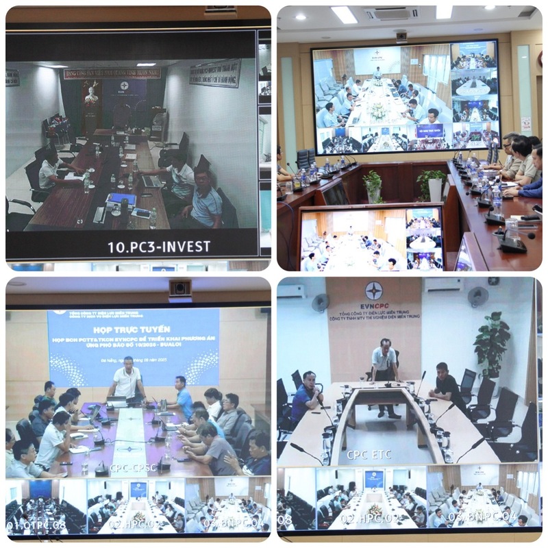 Các đơn vị điện lực thành viên của EVNCPC cho biết đã sẵn sàng các phương án đảm bảo ứng phó chủ động với bão số 10