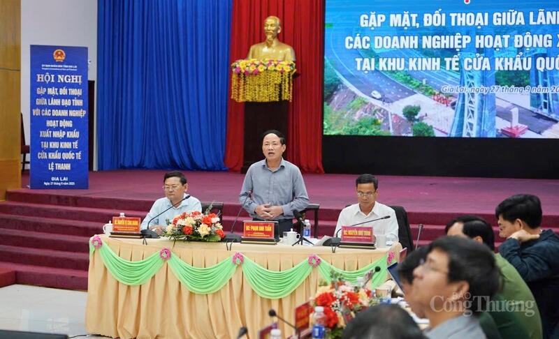Chủ tịch UBND tỉnh Gia Lai Phạm Anh Tuấn phát biểu chỉ đạo hội nghị. Ảnh: Hiền Mai.