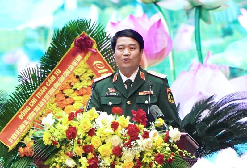 Trung tá Dương Văn Yên là 1 trong những điển hình tiên tiến tiêu biểu được khen thưởng tại Đại hội Thi đua Quyết thắng toàn quân 2025. Ảnh: Minh Trang