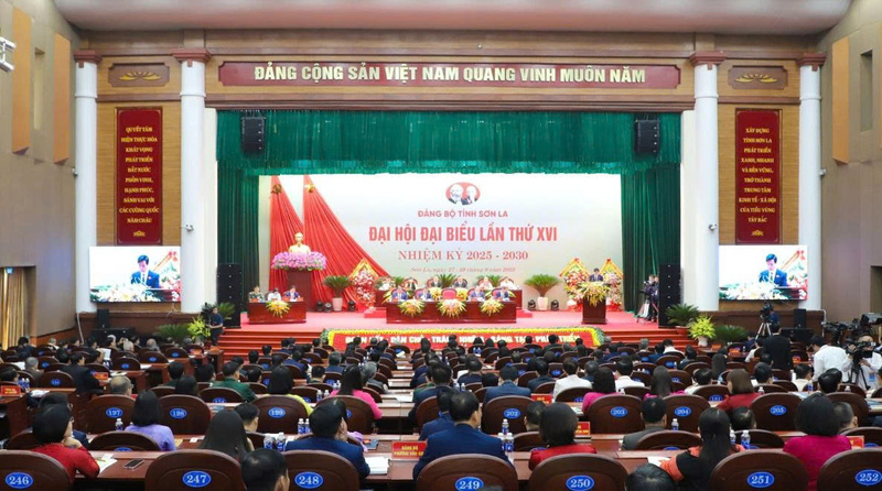 Toàn cảnh Đại hội Đại biểu lần thứ XVI tỉnh Sơn La