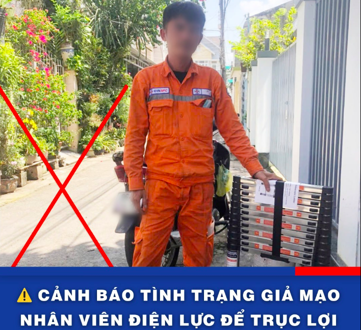Một đối tượng giả mạo nhân viên EVN