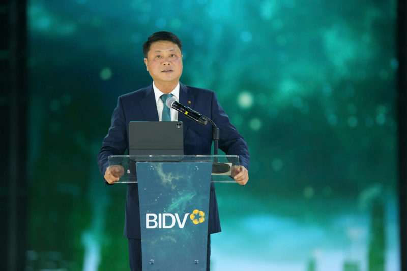 Ông Lê Ngọc Lâm - Uỷ viên HĐQT, Tổng Giám đốc BIDV - phát biểu khai mạc sự kiện