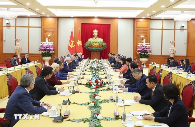 Quang cảnh buổi làm việc. Ảnh: Thống Nhất/TTXVN
