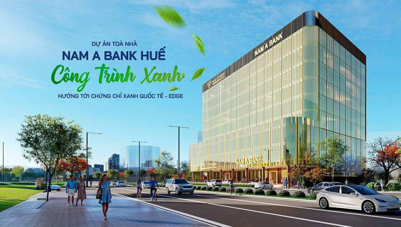 Tòa nhà Nam A Bank Huế sẽ là một trong những trung tâm tài chính, thương mại, dịch vụ hiện đại giữa lòng di sản cố đô.