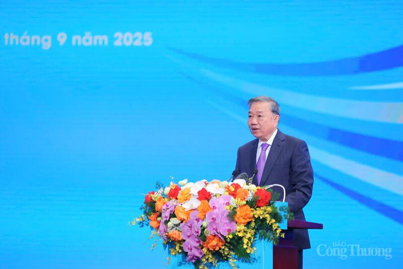 Tổng Bí thư Tô Lâm phát biểu tại buổi lễ. Ảnh: Q.N