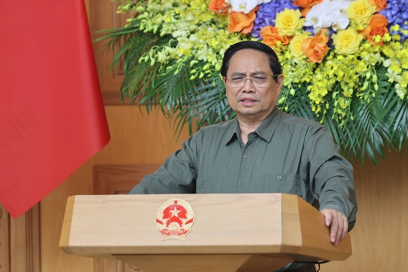 Thủ tướng Phạm Minh Chính phát biểu tại Phiên họp. Ảnh: VGP/Nhật Bắc