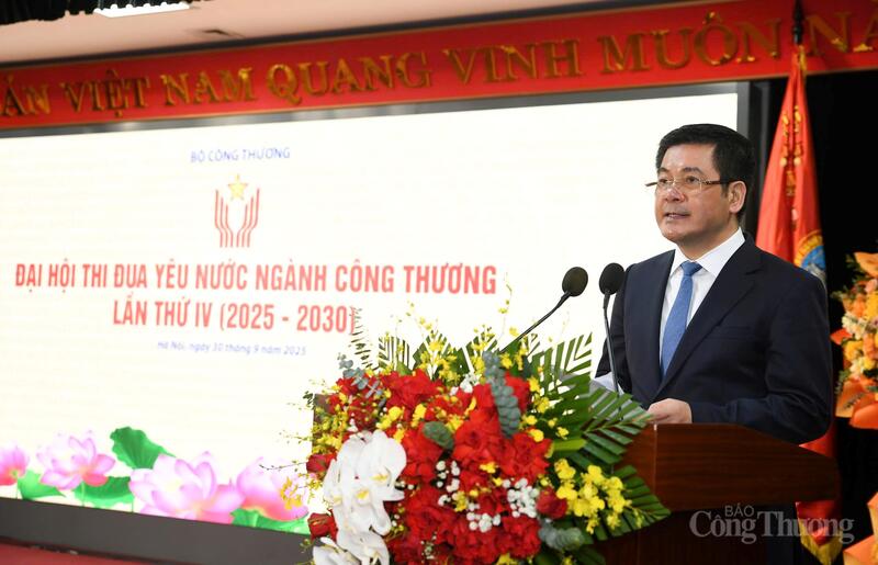Bộ trưởng Nguyễn Hồng Diên phát biểu khai mạc Đại hội thi đua yêu nước ngành Công Thương lần thứ IV, giai đoạn 2025 -2030.