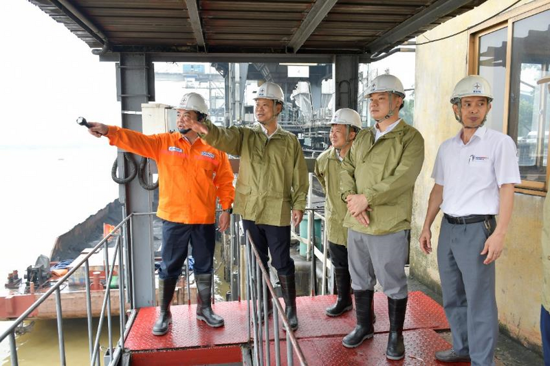 Lãnh đạo Công ty kiểm tra công tác phòng chống thiên tai mùa mưa bão