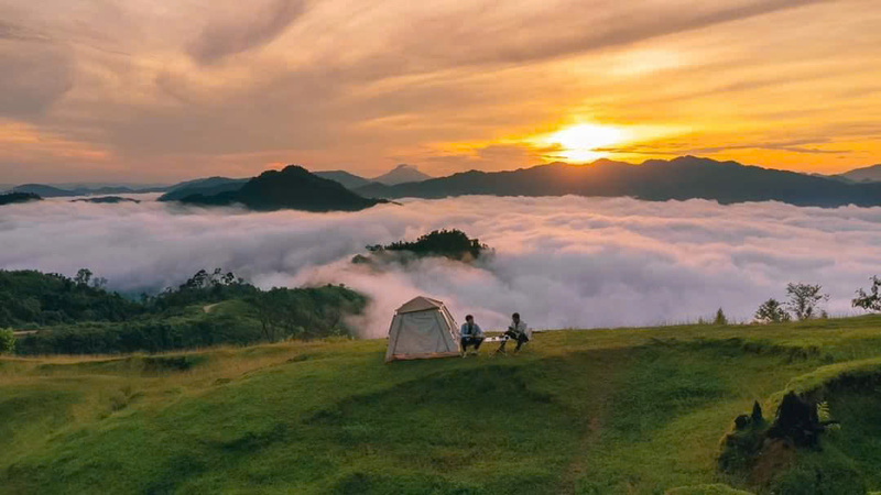 Khung cảnh đẹp như chốn bồng lai. Ảnh: UBND xã Trà Tập