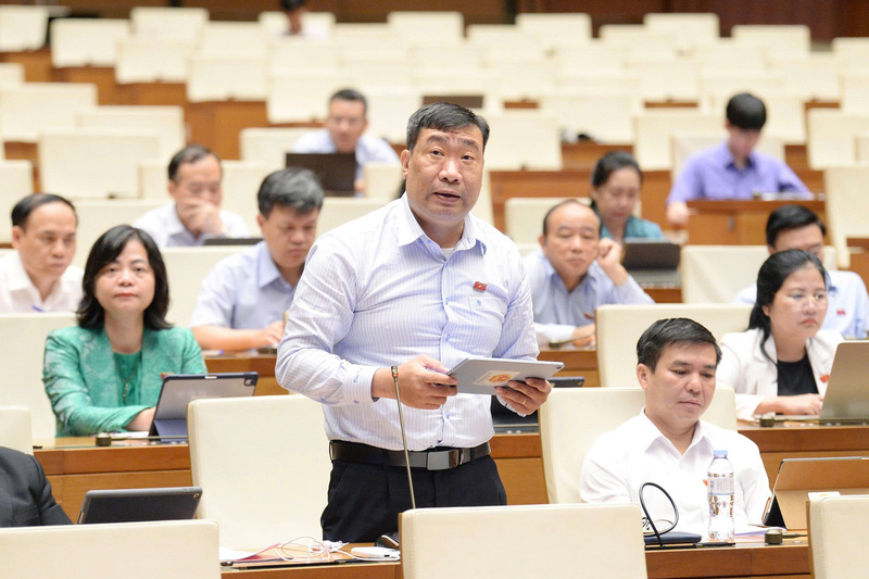 Đại biểu Thạch Phước Bình - đoàn Vĩnh Long phát biểu.