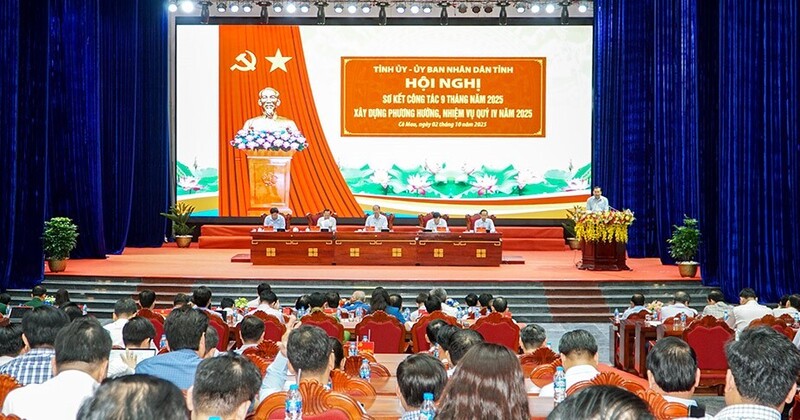 Quang cảnh hội nghị. Ảnh: Báo Cà Mau