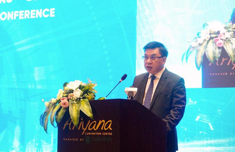 Phó Cục trưởng Cục Xúc tiến thương mại Lê Hoàng Tài thông tin về bối cảnh quốc tế và định hướng xúc tiến xuất khẩu Việt Nam giai đoạn 2025 - 2030.
