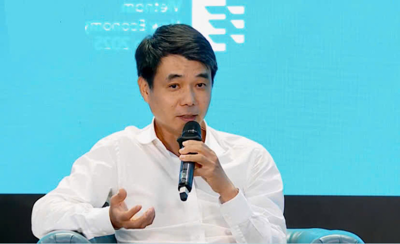 Ông Nguyễn Việt Thắng, Tổng giám đốc Công ty Cổ phần Tập đoàn Hòa Phát chia sẻ tại Diễn đàn