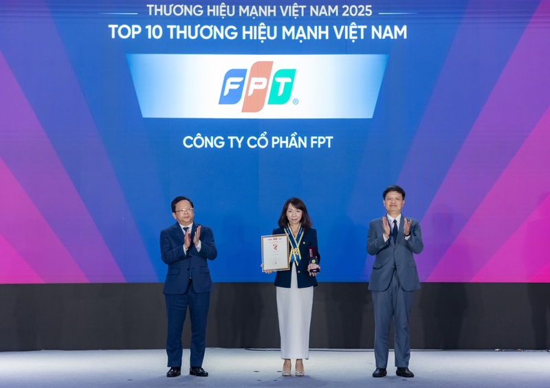FPT lọt Top 10 Thương hiệu mạnh Việt Nam 2025.