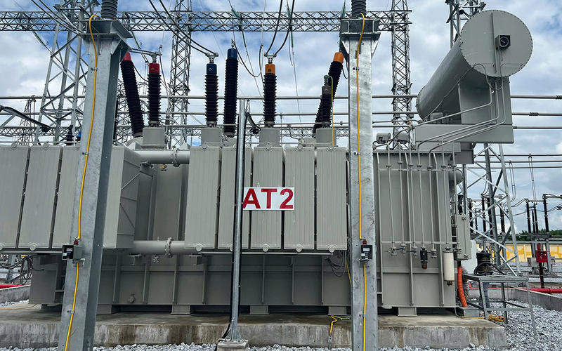 Máy biến áp thứ 2 tại Trạm biến áp 220kV Tương Dương.