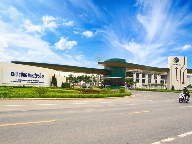 Khu công nghiệp số 05 trên địa bàn xã Xuân Trúc, tỉnh Hưng Yên, do công ty CP Đầu tư khu công nghiệp Yên Mỹ làm chủ đầu tư. Ảnh: Vũ Phường