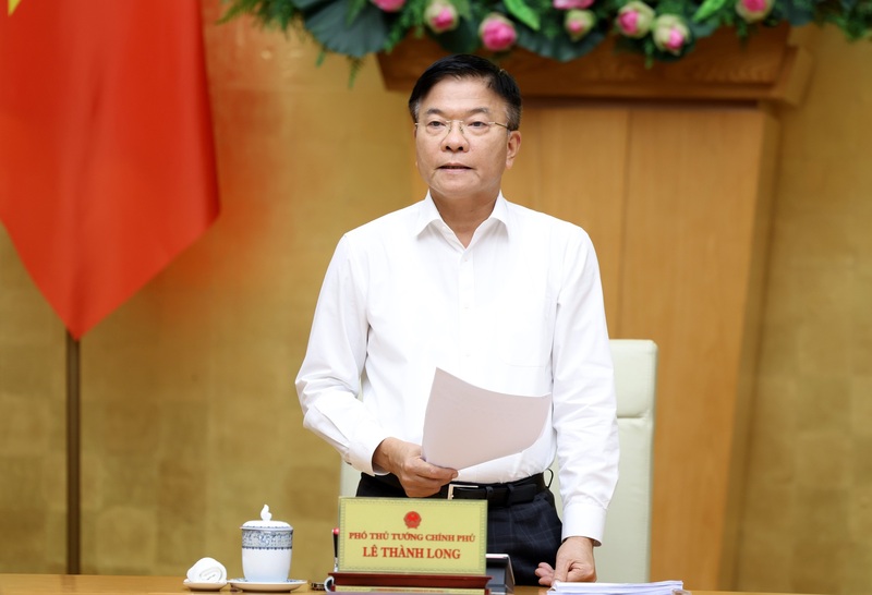 Phó Thủ tướng Lê Thành Long phát biểu kết luận phiên họp. Ảnh: VGP/Đức Tuân