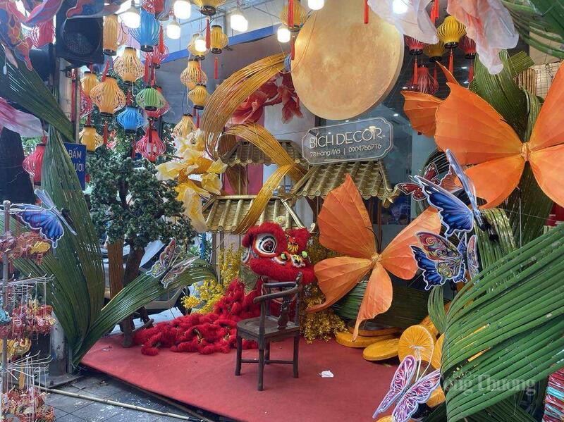 Set decor trung thu dành cho khách hàng trang trí tại nhà hàng, quán cafe.