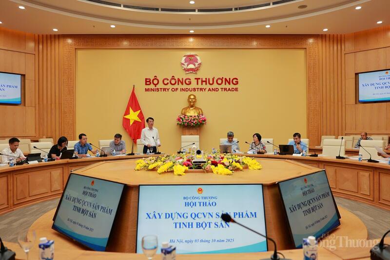 Hội thảo xây dựng Quy chuẩn kỹ thuật quốc gia đối với sản phẩm tinh bột sắn
