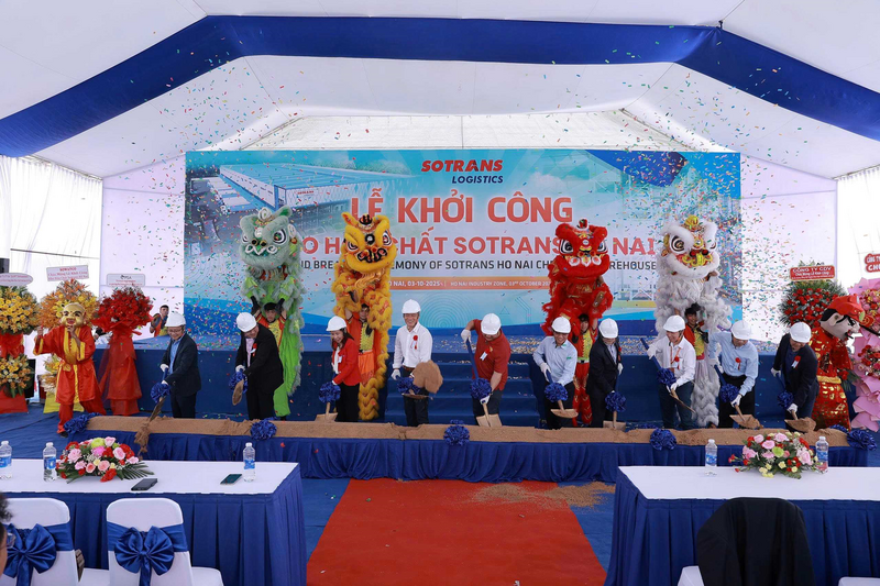 SOTRANS Logistics chính thức khởi công xây dựng kho hóa chất SOTRANS Hố Nai