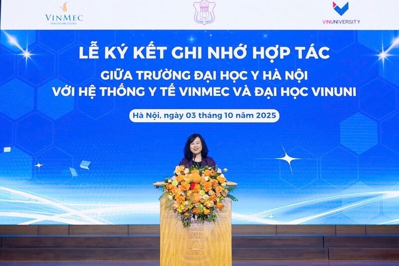 Lễ ký kết thỏa thuận hợp tác giữa Trường Đại học Y Hà Nội với Hệ thống Y tế Vinmec và Trường Đại học VinUni