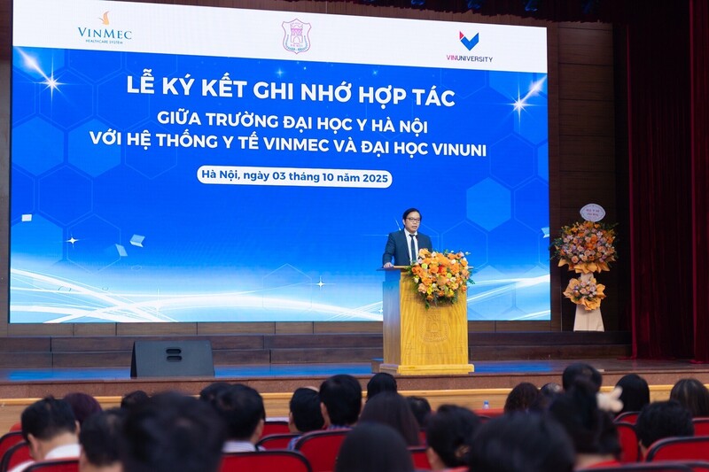 GS.TS.BS Trần Trung Dũng, Tổng Giám đốc hệ thống Y tế Vinmec khẳng định đây là cơ hội để kết nối sức mạnh, hình thành đội ngũ nhân lực y tế bền vững, phục vụ cộng đồng