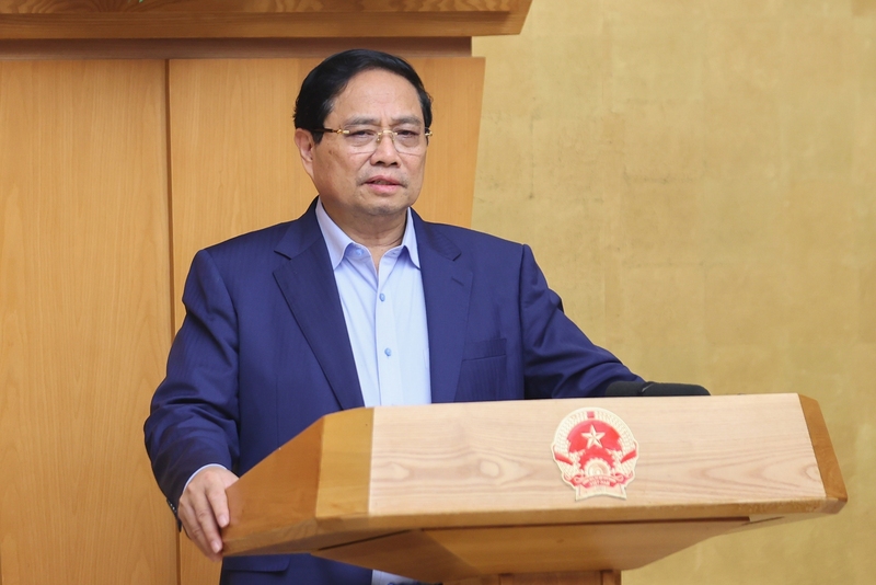 Thủ tướng đề nghị các đại biểu thảo luận, xác định rõ các nhiệm vụ, giải pháp trọng tâm tháng 9 và quý IV/2025. Ảnh: VGP/Nhật Bắc