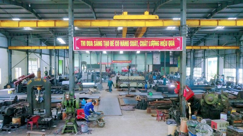 Cơ sở sản xuất của Công ty TNHH Cơ khí Quyết Tiến tại Ninh Bình. Ảnh minh họa