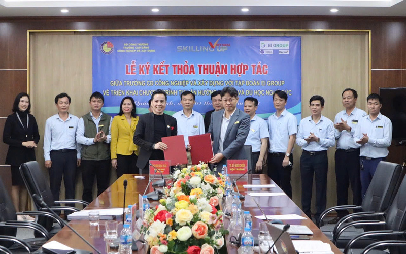 Trường Cao đẳng Công nghiệp và Xây dựng (Quảng Ninh) đẩy mạnh các chương trình hợp tác đào tạo với doanh nghiệp