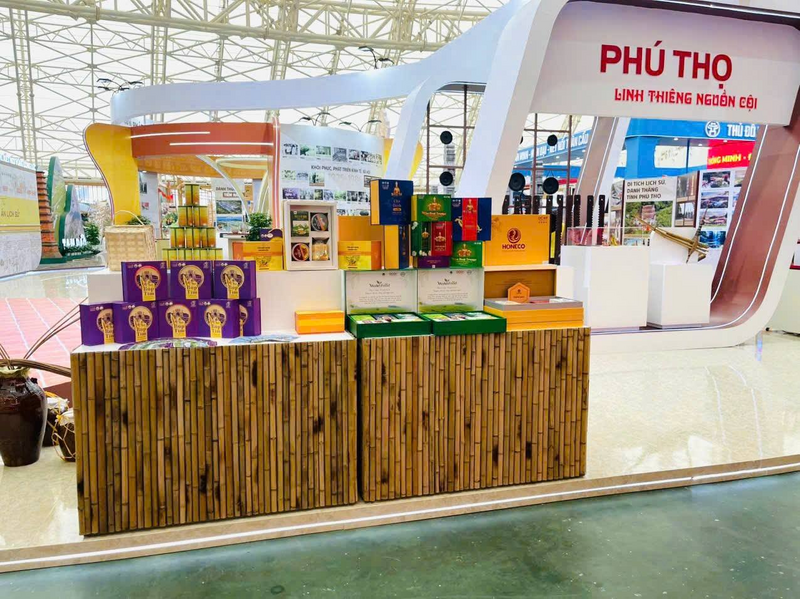 Sản phẩm tinh bột nghệ Nhưng Vần được chọn đại diện tỉnh Phú Thọ tham dự Triển lãm thành tựu đất nước “80 năm Hành trình Độc lập - Tự do - Hạnh phúc”. Ảnh: NVCC