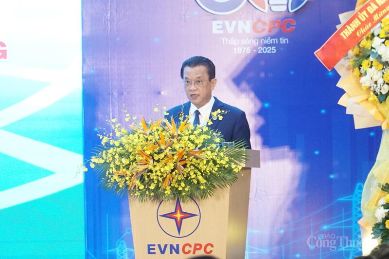 Tổng Giám đốc EVNCPC Ngô Tấn Cư khẳng định: Hành trình 50 năm của EVNCPC đã đi qua đầy thử thách nhưng rất tự hào
