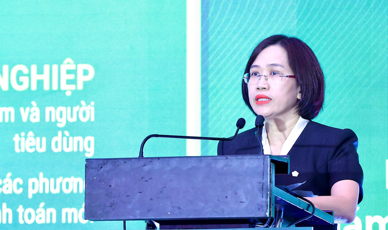 Bà Phan Thị Thanh Nhàn, Giám đốc Trung tâm Thẻ và vận hành Ngân hàng Thương mại Cổ phần Đầu tư và Phát triển Việt Nam (BIDV)