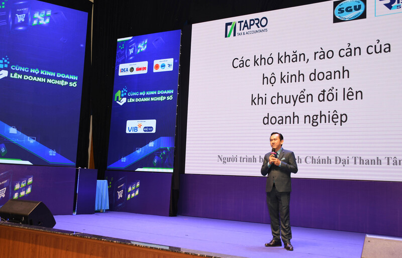 Ông Quách Chánh Đại Thanh Tâm - CEO Công ty Tapro (Viện Nghiên cứu kinh tế - xã hội Trường Đại học Sài Gòn). Ảnh: Minh Khuê