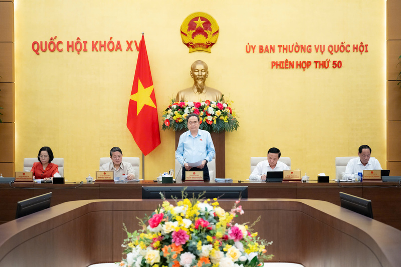 Chủ tịch Quốc hội Trần Thanh Mẫn phát biểu khai mạc phiên họp