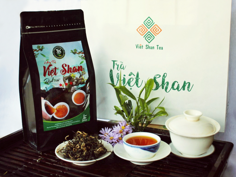 Sản phẩm của Chè Việt Shan đang được đưa ra thị trường chủ yếu qua kênh phân phối truyền thống. Ảnh: Chè Việt Shan