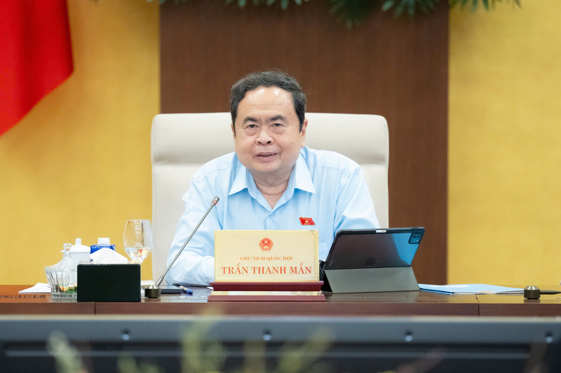 Chủ tịch Quốc hội Trần Thanh Mẫn phát biểu