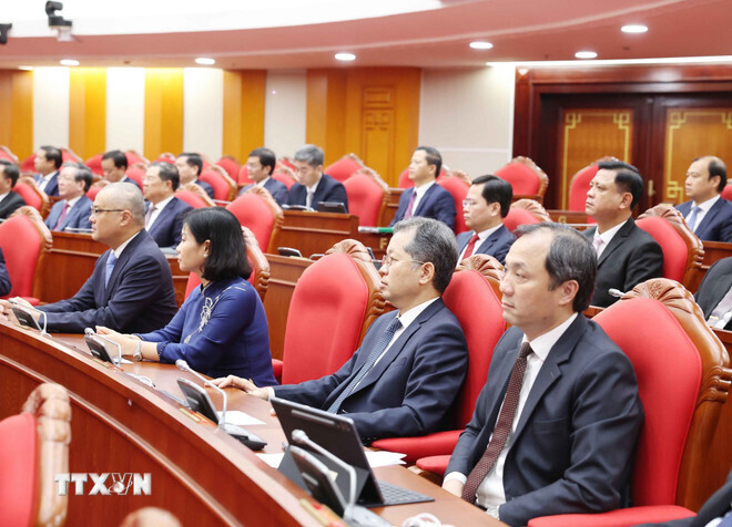Hội nghị cũng chỉ rõ những khó khăn, hạn chế và nguyên nhân, đồng thời rút ra các bài học kinh nghiệm quý báu. Ảnh: TTXVN