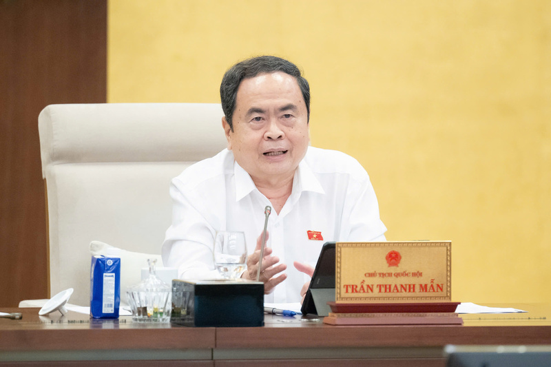 Chủ tịch Quốc hội Trần Thanh Mẫn phát biểu