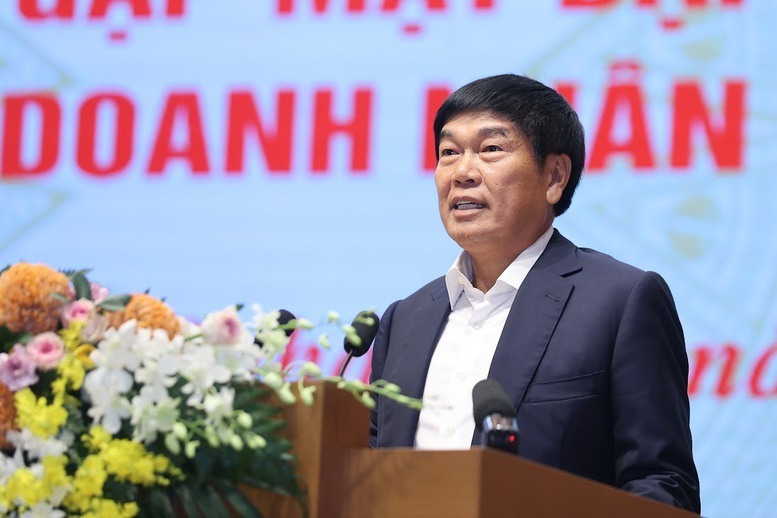 Chủ tịch Hội đồng quản trị Công ty cổ phần Tập đoàn Hòa Phát Trần Đình Long. Ảnh: VGP/Nhật Bắc.