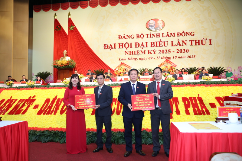 Ủy ban Mặt trận Tổ quốc Việt Nam tỉnh Lâm Đồng tiếp nhận hơn 27,8 tỷ đồng ủng hộ đồng bào vùng bão lũ.