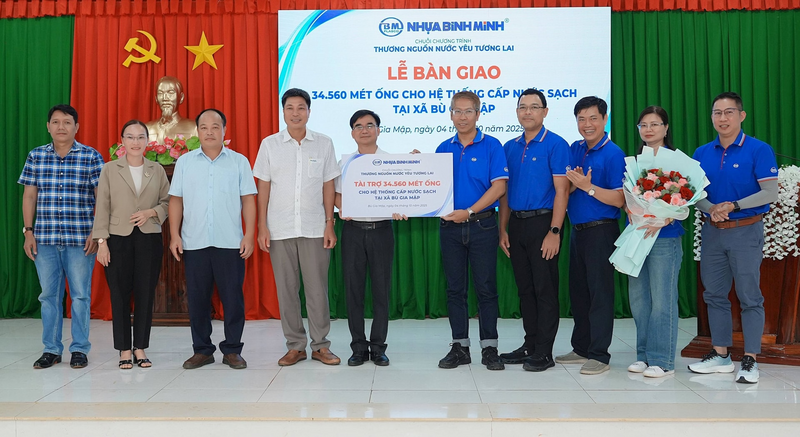 Dự án đã lắp đặt 34.560 m đường ống, mang nguồn nước sạch đến 1.152 hộ dân tại xã Bù Gia Mập