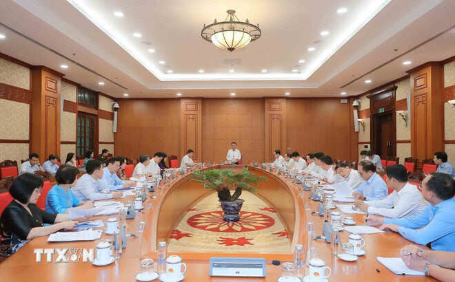 Toàn cảnh buổi làm việc. Ảnh: TTXVN