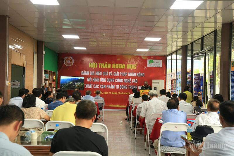Hội thảo nhằm thúc đẩy ứng dụng khoa học công nghệ trong sản xuất dược liệu, góp phần nâng cao giá trị sản xuất nông nghiệp, chăm sóc sức khỏe cộng đồng.