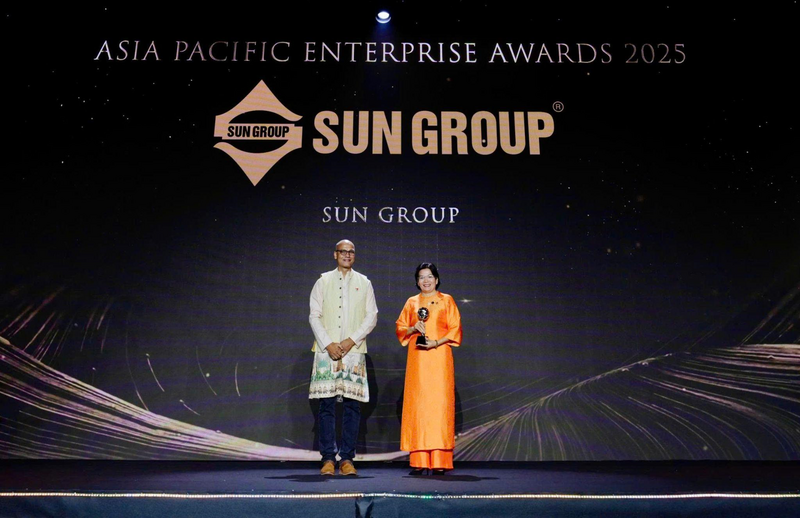 Sun Group được APEA vinh danh với giải thưởng thương hiệu truyền cảm hứng.