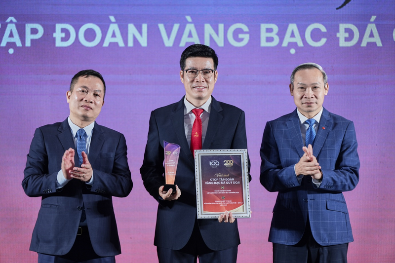 Tập đoàn DOJI là nằm trong Top doanh nghiệp tư nhân nộp ngân sách lớn nhất.