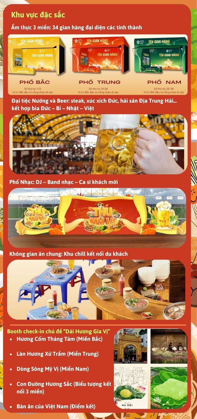 Infographic | Lễ hội ẩm thực Thu Mỹ Vị: Lan tỏa tinh hoa ba miền - 2