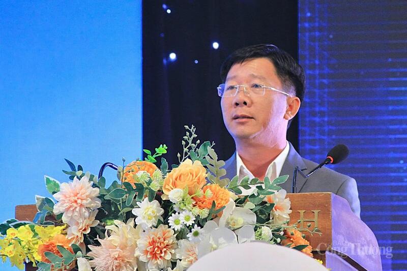 Ông Nguyễn Văn Lăng - Tổng Giám đốc Công ty Becamex Bình Định phát biểu tại buổi gặp mặt. Ảnh: Hiền Mai.