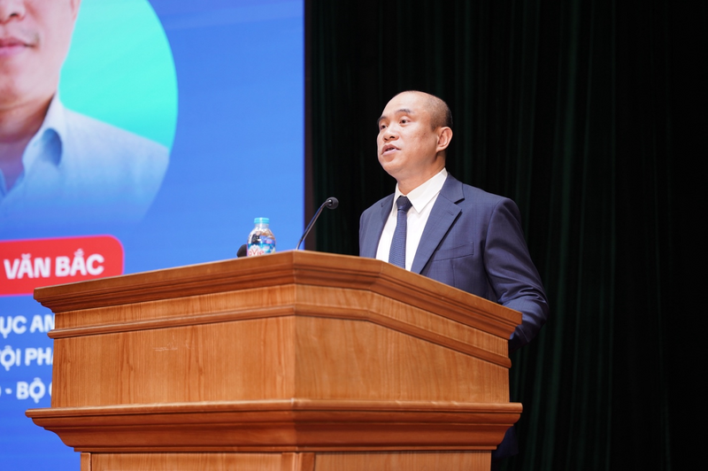 Đại tá Hà Văn Bắc - Phó Cục trưởng Cục A05 - Bộ Công an chia sẻ tại buổi lễ.